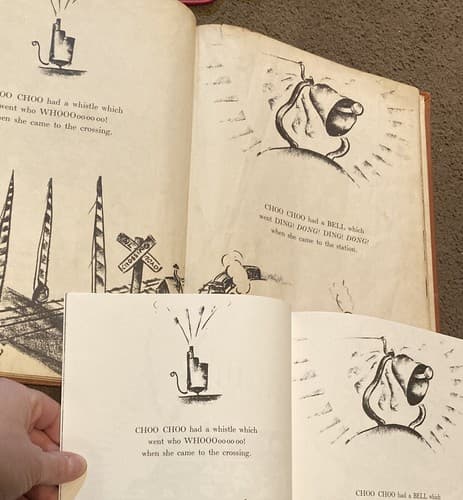 RARE SET VIRGINIA Burton CHOO CHOO Story of Little Engine Who Ran Away 1937” 64” - Thumbnail 12