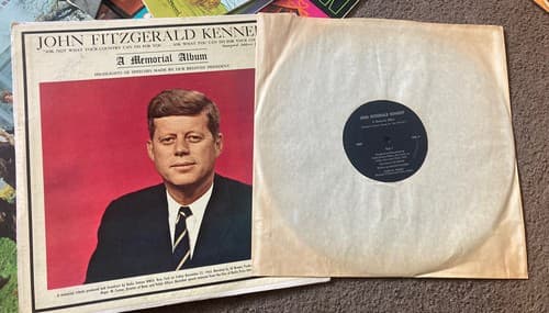 John F. Kennedy - A Memorial Album - Used Vinyl Record - V7350A - Thumbnail 4