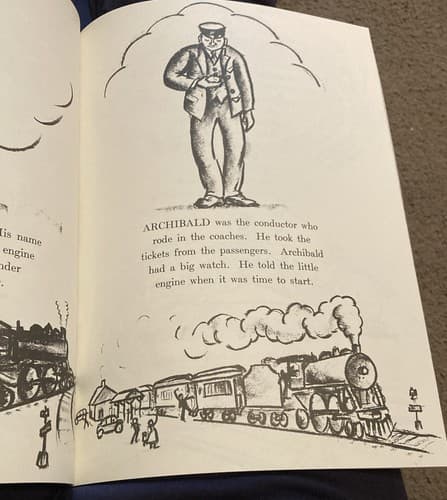 RARE SET VIRGINIA Burton CHOO CHOO Story of Little Engine Who Ran Away 1937” 64” - Thumbnail 8