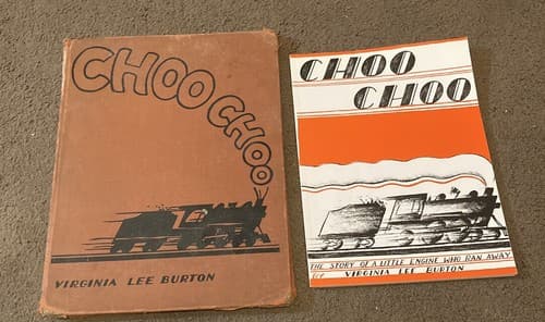 RARE SET VIRGINIA Burton CHOO CHOO Story of Little Engine Who Ran Away 1937” 64” - Thumbnail 13