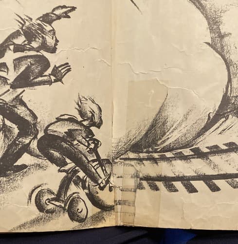 RARE SET VIRGINIA Burton CHOO CHOO Story of Little Engine Who Ran Away 1937” 64” - Thumbnail 5