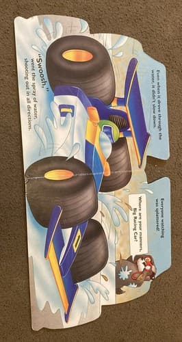 2005 Big Speedster Racing Car Shape Board BOOK by Kay Barnes CHILDREN FUN - Thumbnail 3