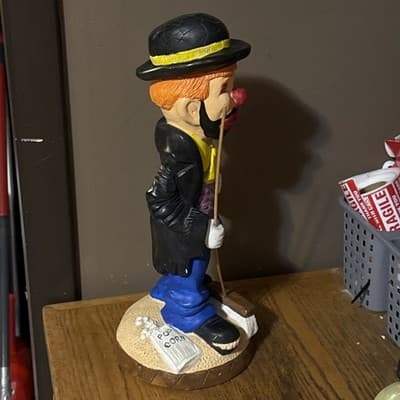 1975 Continental Studios Hobo Clown Statue 17" Chalkware Rare Complete Mint - Thumbnail 5