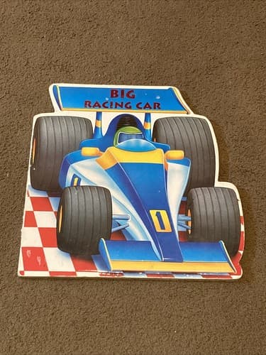 2005 Big Speedster Racing Car Shape Board BOOK by Kay Barnes CHILDREN FUN - Image 1
