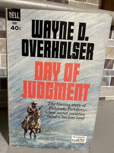 1966 Dell “DAY OF JUDGMENT” Western By Wayne D. Overholser Great Condition - Image 1