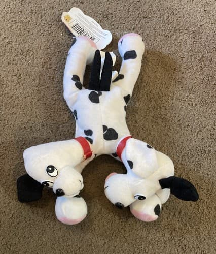 MEANIES Series 1 2-Headed Dog Fi-Do The Dalmutation Plus Bean Bag Toy 1997 - Image 1