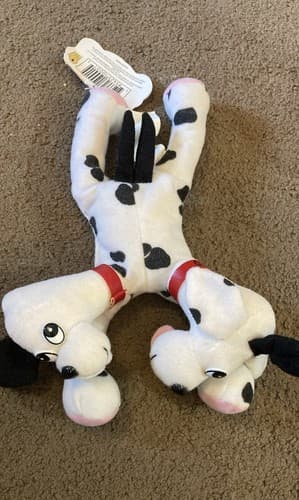 MEANIES Series 1 2-Headed Dog Fi-Do The Dalmutation Plus Bean Bag Toy 1997 - Thumbnail 2