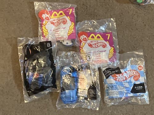 Mixed Lot Of 5 Hot Wheels Happy Meal Toys Sealed McDonald’s Toys - Image 1
