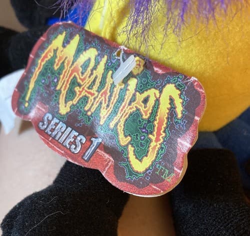 Vintage 1997 Meanies Series 1 Otis the Octopunk Plush Beanie New w/ Tag - Thumbnail 2