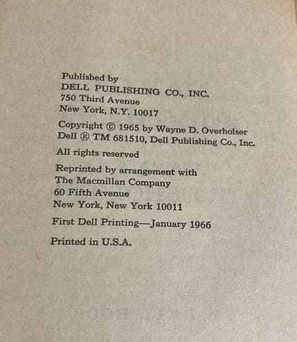 1966 Dell “DAY OF JUDGMENT” Western By Wayne D. Overholser Great Condition - Thumbnail 5