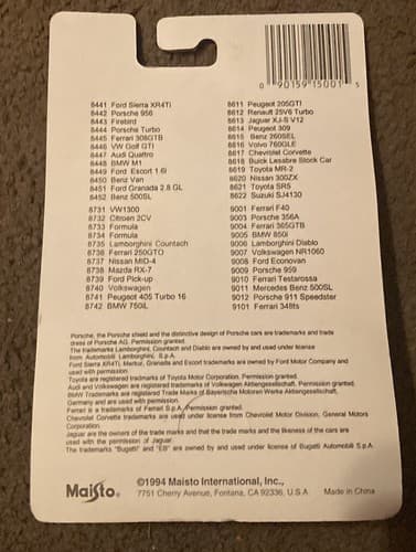 1994 Maisto Turbo Tread Formula One 1 F1 Racer Race Car #3 SHELL 1/64 die cast - Thumbnail 2