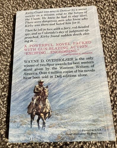 1966 Dell “DAY OF JUDGMENT” Western By Wayne D. Overholser Great Condition - Thumbnail 3