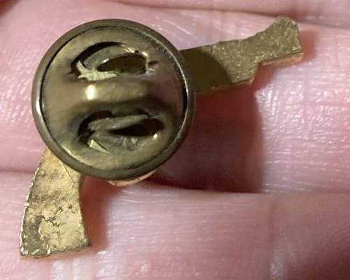 Vintage Antique Gold Miniature Small Tiny Smith & Wesson Handgun Pistol Gun Pin - Thumbnail 3