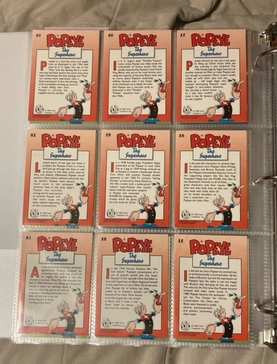 Lot (1) Popeye The Superhero #55-63 Set King Feature “Rare” - Thumbnail 2