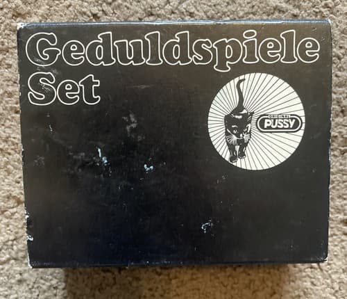 Geduldspiele 4 Pocket Puzzle Set West Germany Pussycat Games 1986 Mind Benders - Thumbnail 2