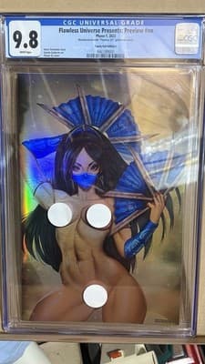 Flawless Universe: (2023) Toasty Foil Edition C Virgin Comic 1 Of 1 Graded 9.8