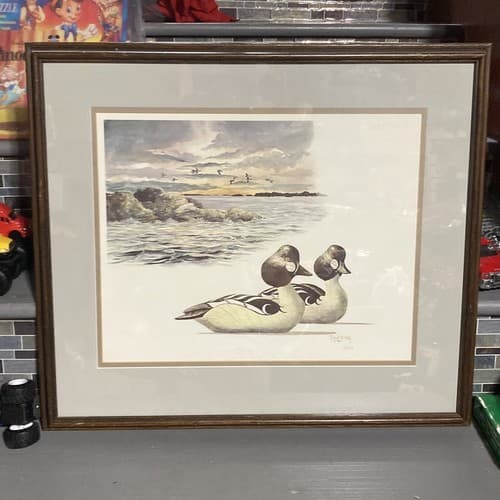 Ducks Unlimited Robert Helty #2257 Limited Edition Framed Numbered & Signed!!!