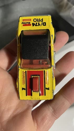 Matchbox Car MB1 Dodge Challenger “Toyman” 1975 Yellow Vintage