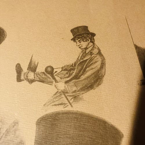 Very Rare Hand Drawn Portrait Of Comedian "Marx Brothers" Signed & # by Lanse - Thumbnail 5