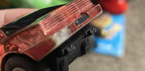 Tomica Ratchet Racers Chevy Camaro IROC Z Made In Japan: Orange Red Shiny - Thumbnail 8