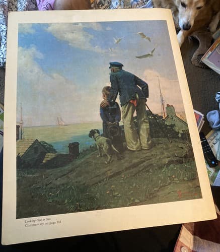 1977 “50 Norman Rockwell Favorites” Poster size suitable for framing - Thumbnail 2