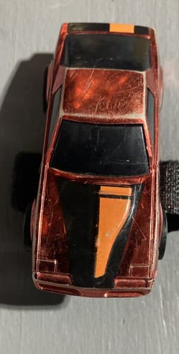 Tomica Ratchet Racers Chevy Camaro IROC Z Made In Japan: Orange Red Shiny - Thumbnail 7