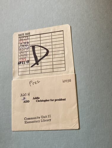 Christopher For President (Hardcover 1973) By Addie, Pictures by Mel Crawford - Thumbnail 4