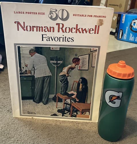 1977 “50 Norman Rockwell Favorites” Poster size suitable for framing