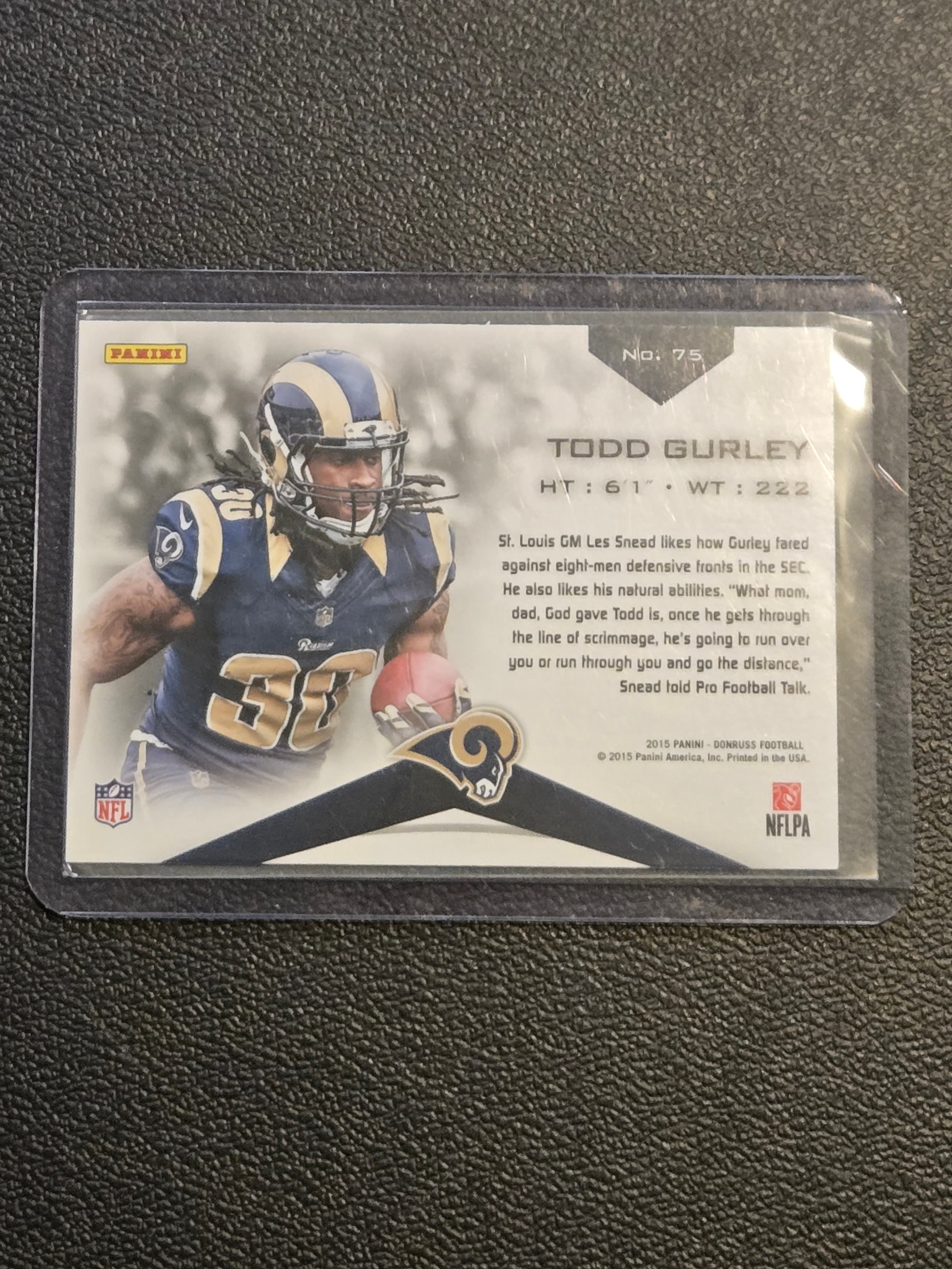 2015 Donruss #75 Todd Gurley Elite - Thumbnail 2