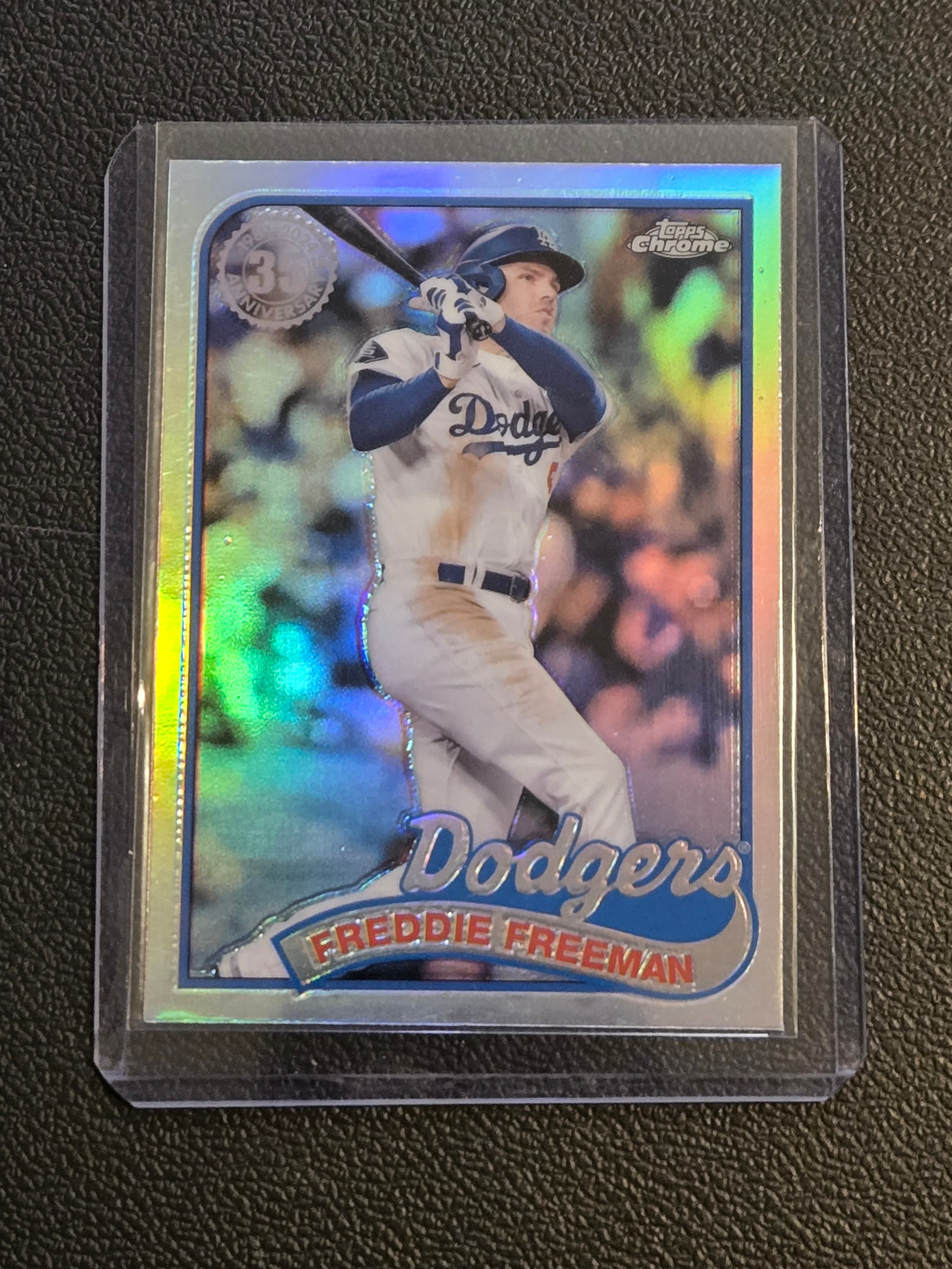 2024 Topps Chrome Update Freddie Freeman 1989 Topps Baseball 35th Anniversary - Image 1