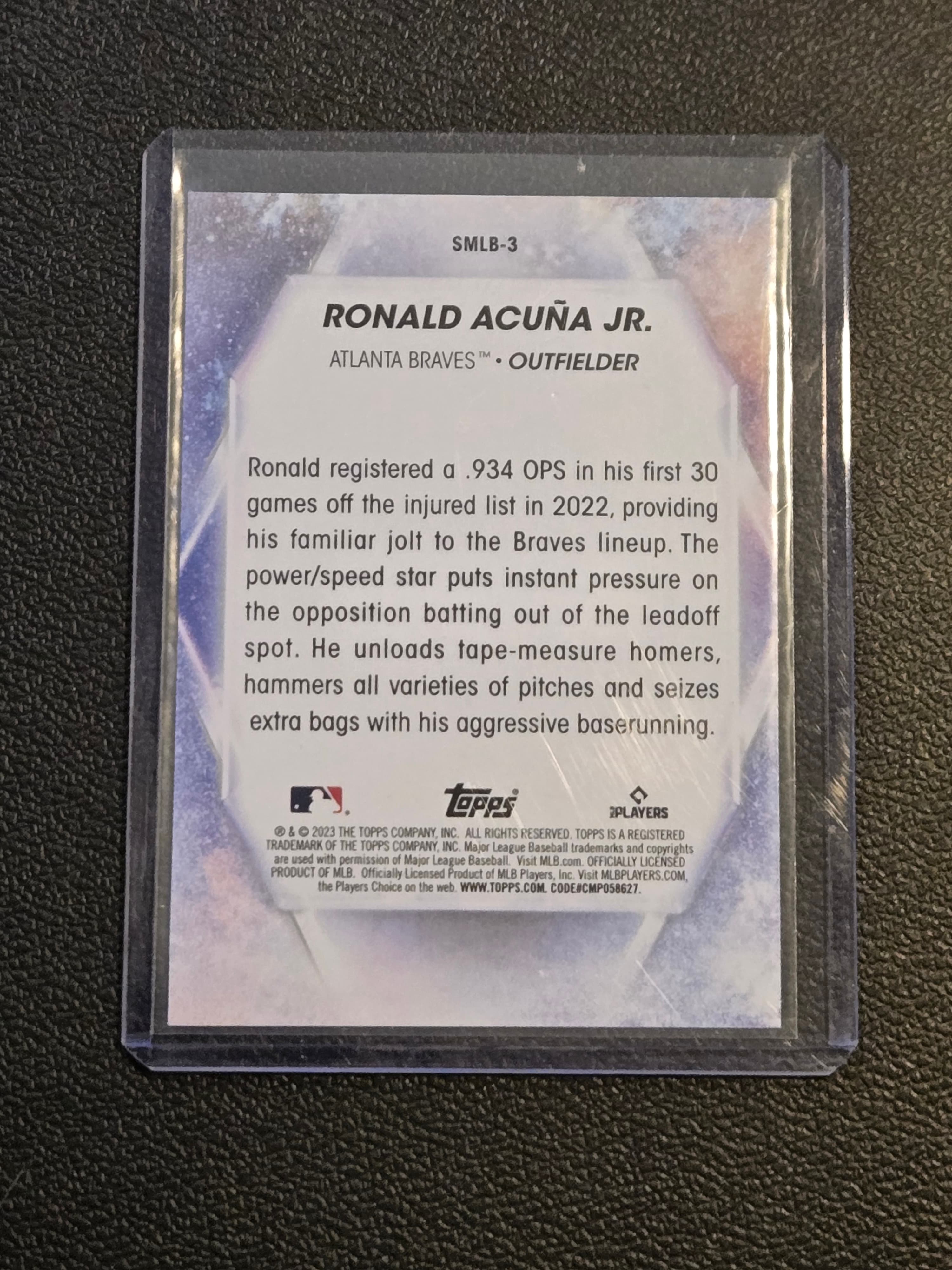 2023 Topps #SMLB-3 Ronald Acuña Jr. Stars of MLB - Thumbnail 2