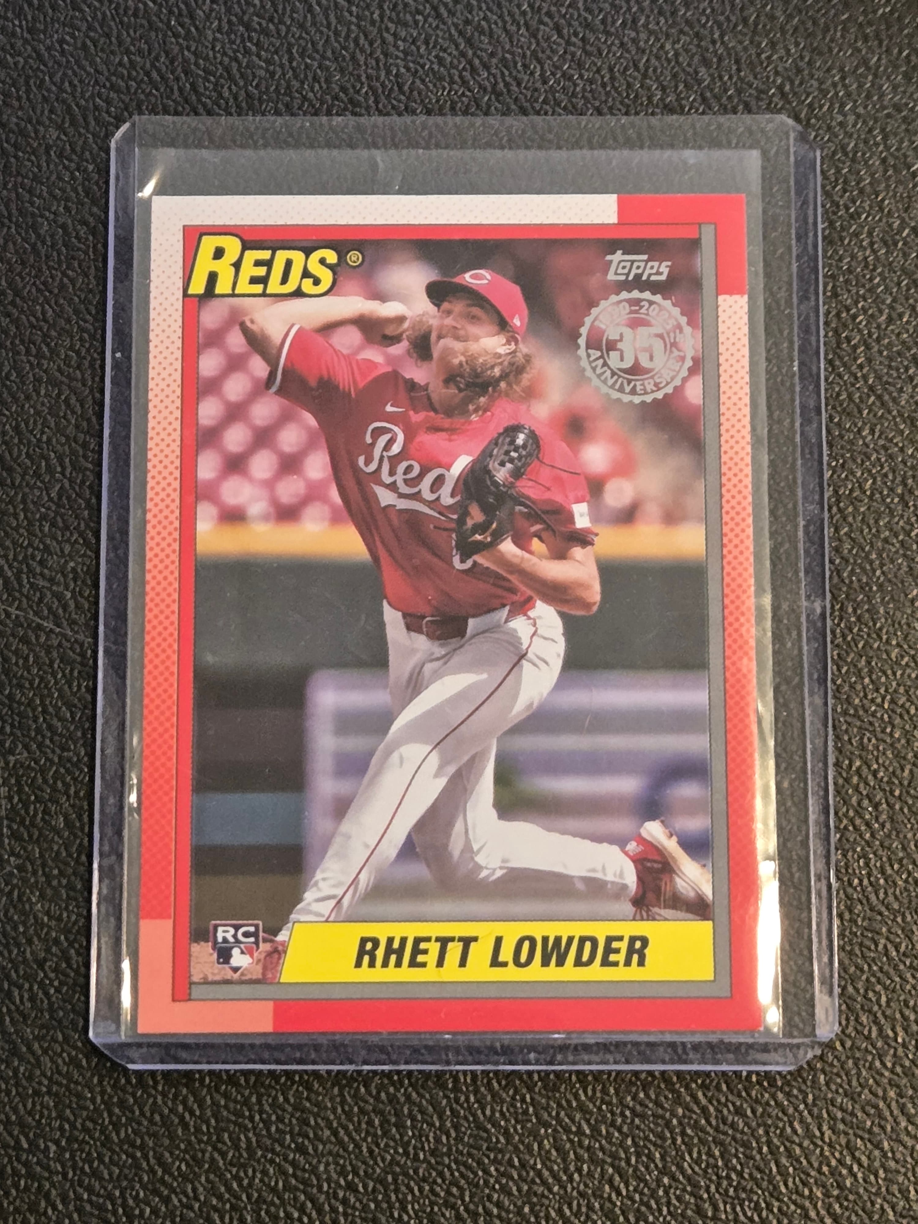 2025 Topps Rhett Lowder 1990 Topps Baseball 35th Anniversary (Series One) - Image 1