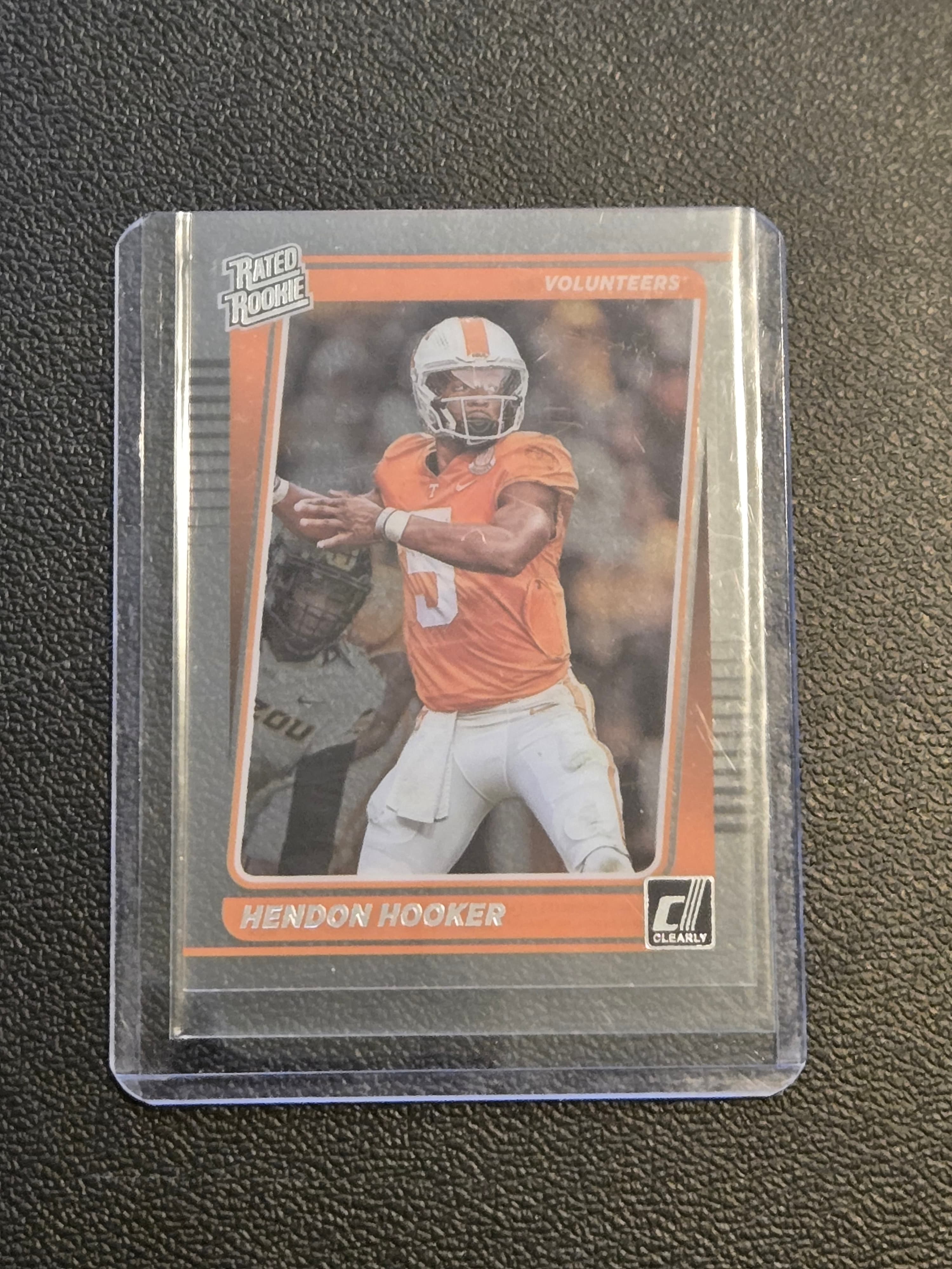 2023 Panini Chronicles Draft Picks #43 Hendon Hooker Clearly Donruss - Image 1