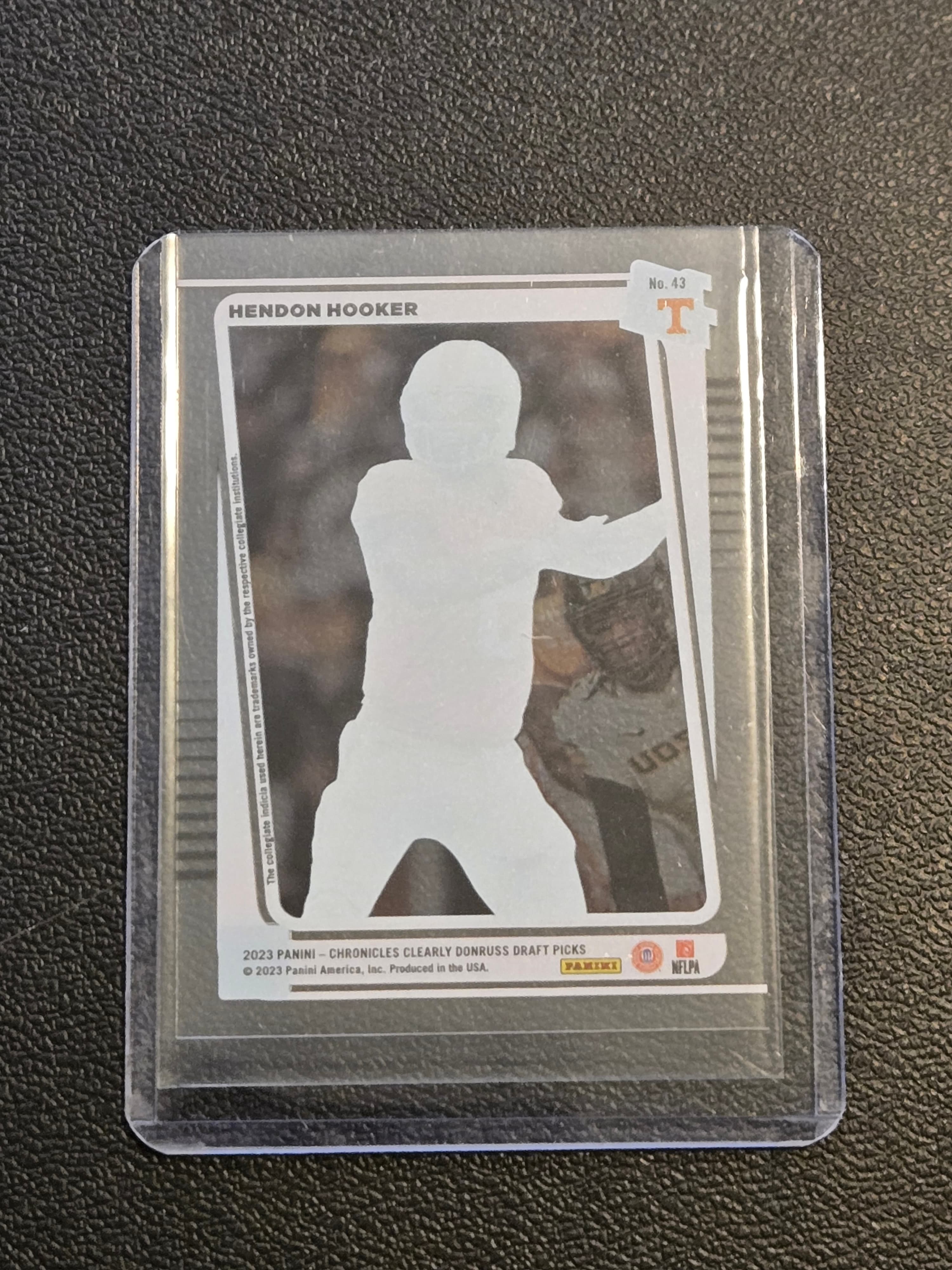 2023 Panini Chronicles Draft Picks #43 Hendon Hooker Clearly Donruss - Thumbnail 2