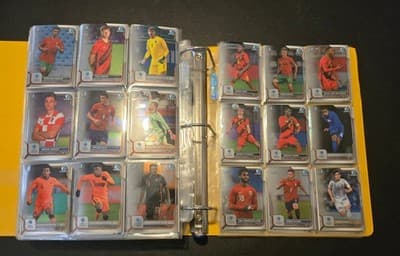 Bowman 1st Chrome Soccer Cards Lot 300+ Style Binder Double Sided Pages - Thumbnail 3