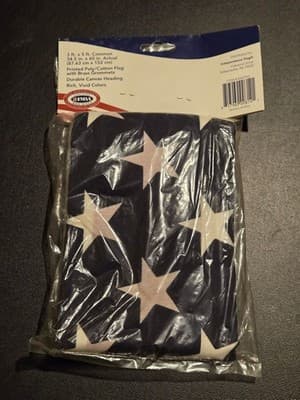 USA Flag 3x5 Printed PolyCotton Brass Grommets Stars Stripes Patriotic Outdoor - Thumbnail 2