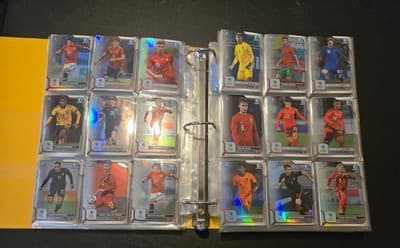 Bowman 1st Chrome Soccer Cards Lot 300+ Style Binder Double Sided Pages - Thumbnail 13