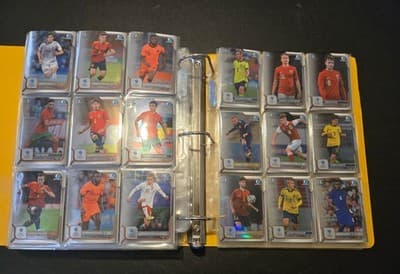 Bowman 1st Chrome Soccer Cards Lot 300+ Style Binder Double Sided Pages - Thumbnail 7