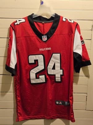Nike NFL Jersey Mens S Freeman 24 Atlanta Falcons Red Replica Sewn Name Number - Thumbnail 3