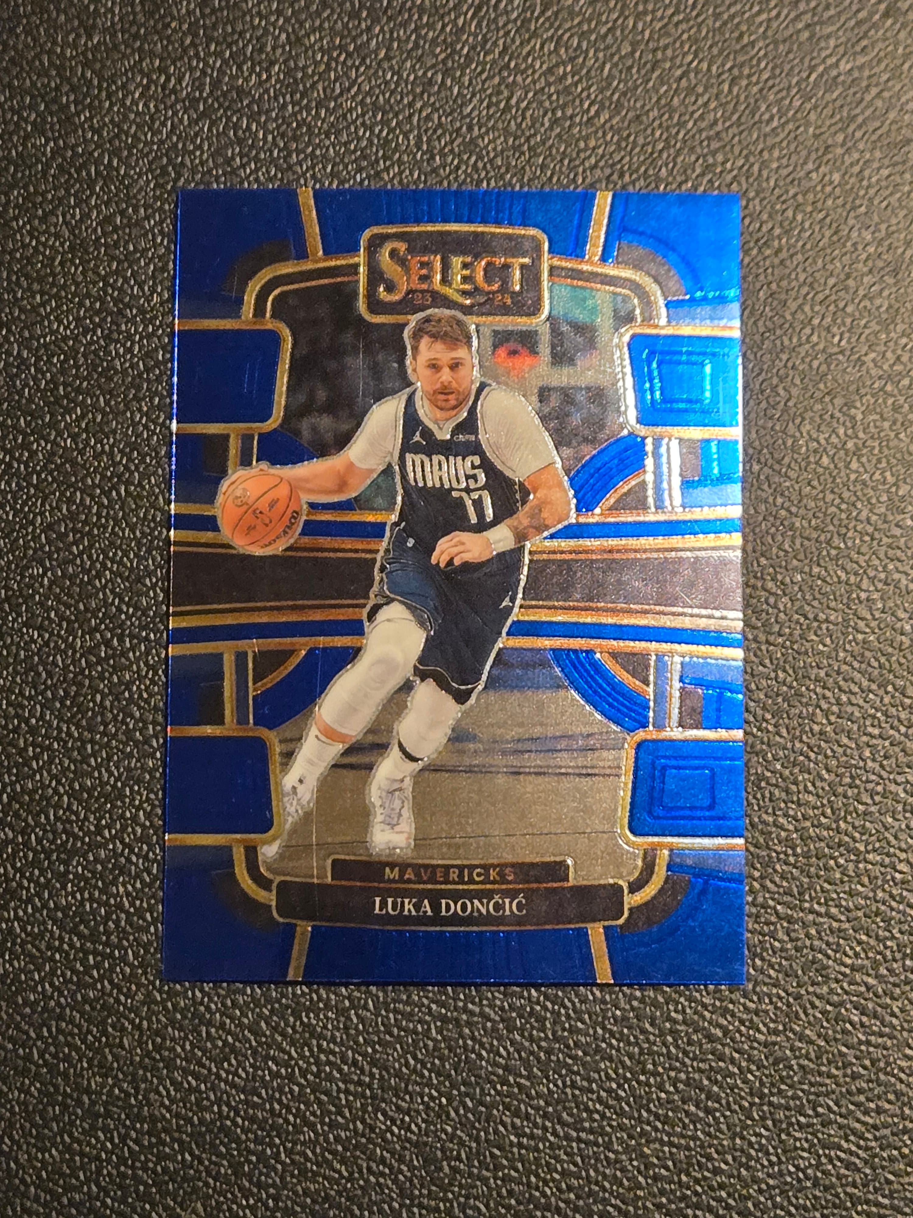2023-24 Panini Select #51 Luka Doncic Blue Prizms - Image 1