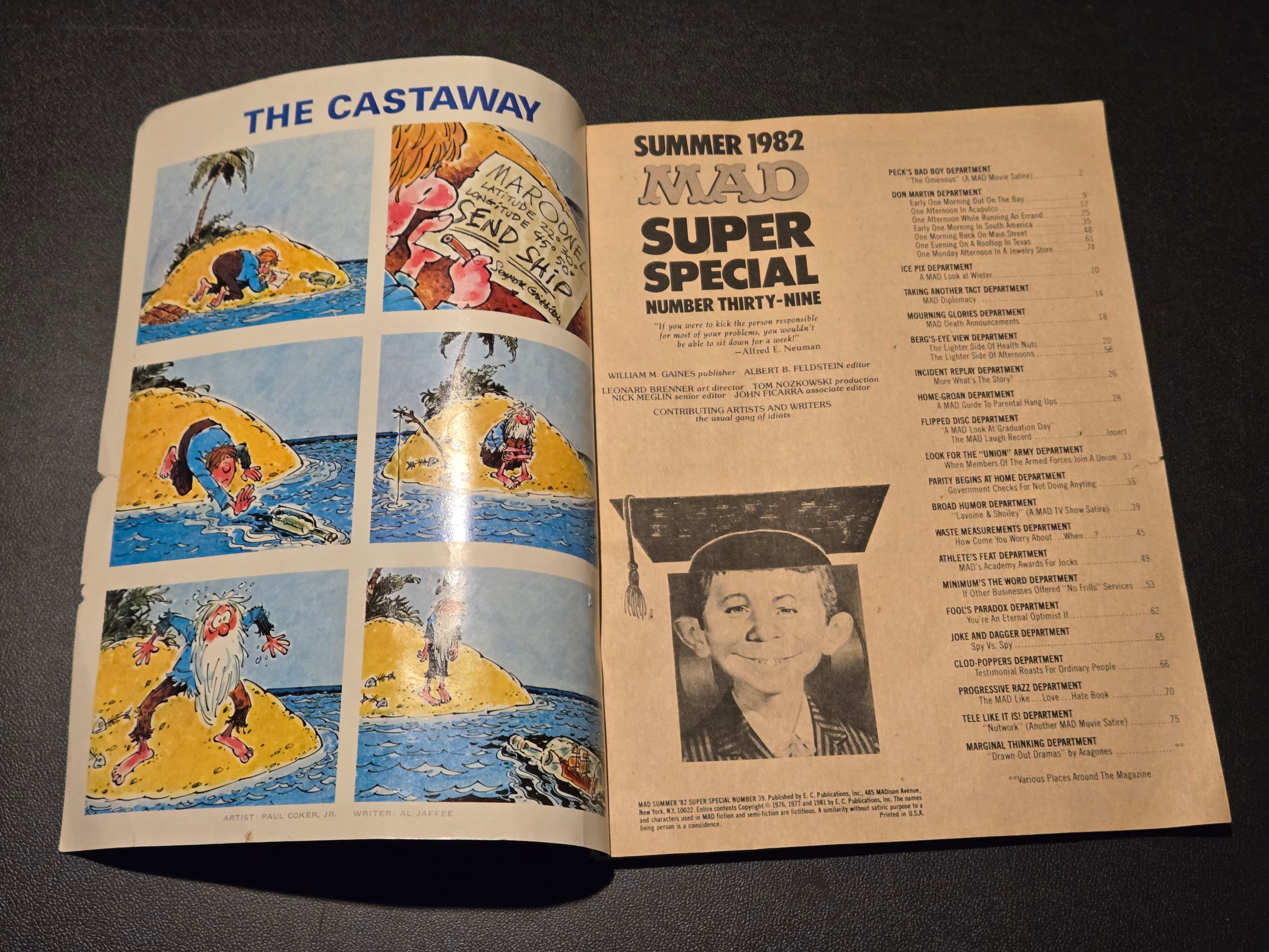MAD Super Special Summer 1982 - Issue #39 - Collectible Humor Magazine - Thumbnail 2