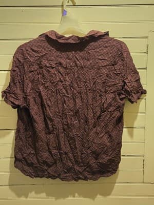 Batek Bay Shirt Mens XXL Rayon Short Sleeve Button Up Brown Print Easy Care - Thumbnail 3