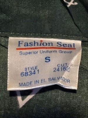 Fashion Seal Shirt Mens S Hawaiian Aloha Short Sleeve Palm Surf Pizza Green - Thumbnail 2