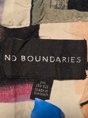No Boundaries Shirt Mens 2XL Photo Collage Graphic Print Short Sleeve Button Up - Thumbnail 2