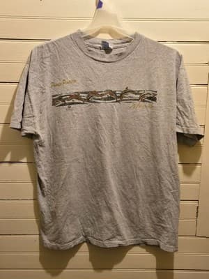 Optima Heavyweight T-Shirt Mens XL Gray Puerto Penasco Mexico Dolphin Beach Tee - Image 1