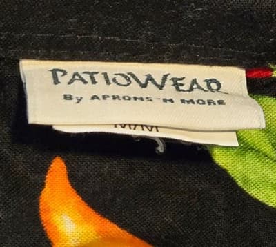 PATIOWEAR Shirt Mens M Black Chili Pepper Hawaiian Cotton Short Sleeve Button Up - Thumbnail 3