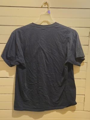 Fruit of the Loom Shirt Mens L St Augustine Florida Palm Trees Navy Tourist Tee - Thumbnail 3