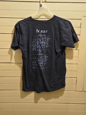 Keith Urban T-Shirt Mens Be Here Tour 2005 Calendar Graphic Navy Tee Concert - Thumbnail 2