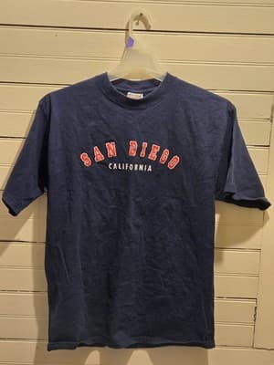 Heritage T-Shirt Mens L San Diego California Graphic Short Sleeve Crewneck Navy - Image 1