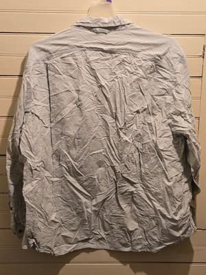 ExOfficio Shirt Mens XXL Marine Check Light Blue Long Sleeve InsectShield Nylon - Thumbnail 4